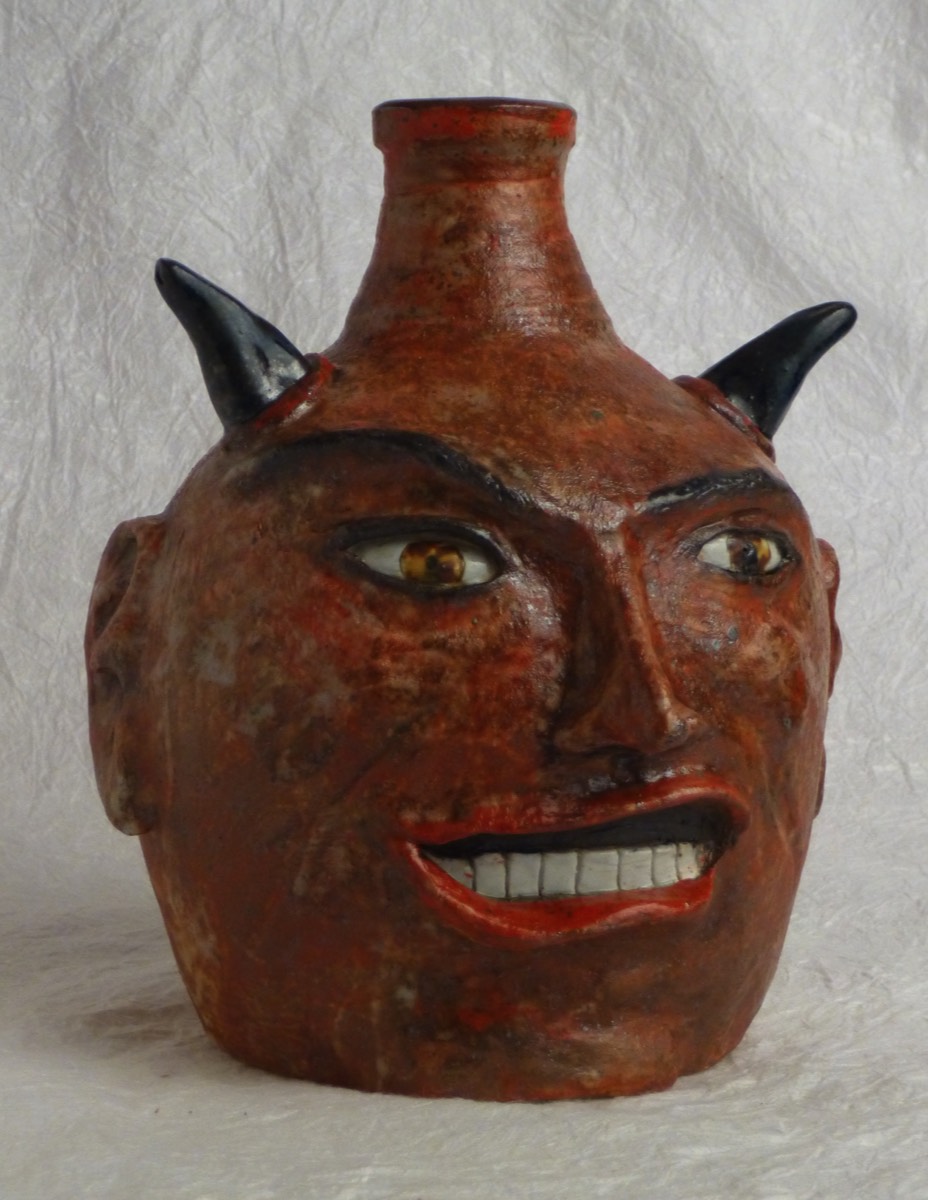 Devil face jug  by Jeff Grunewald