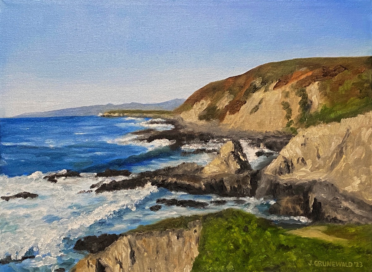 Bodega Dunes Beach | Oil on canvas 12x16