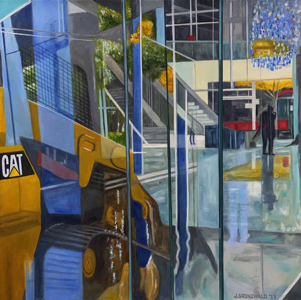 CAT | Oil on canvas 22x22