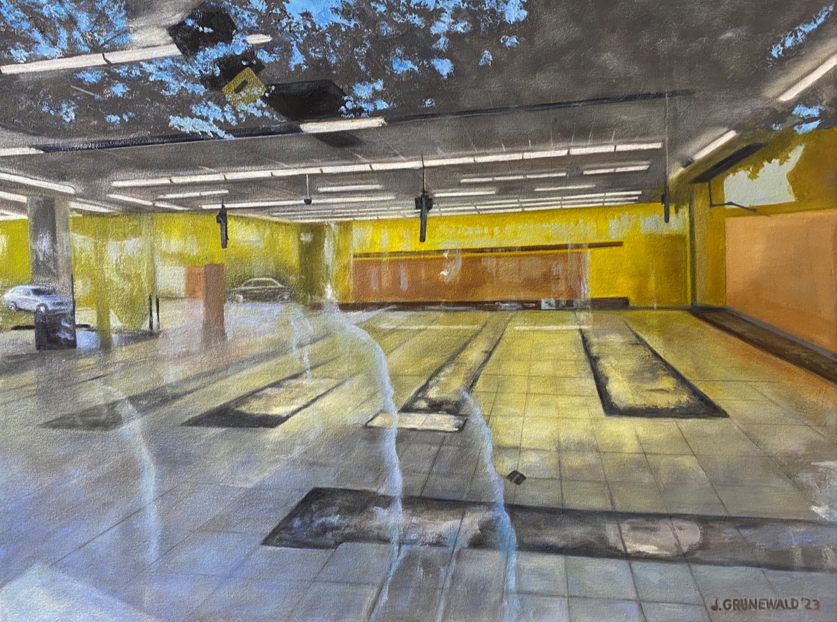Empty Dollar Store | Oil on canvas 18x24