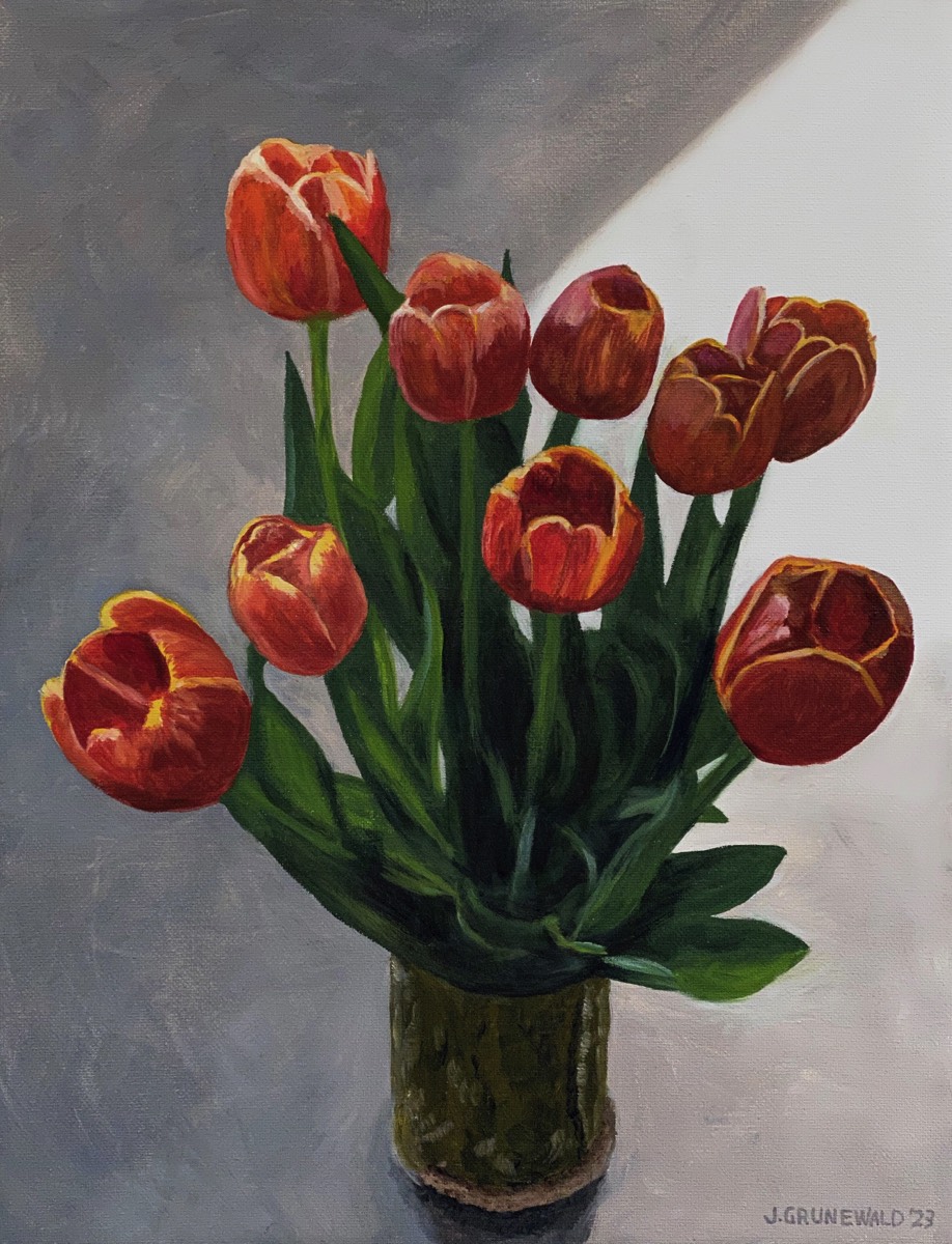 Tulips | Oil on canvas 12x16